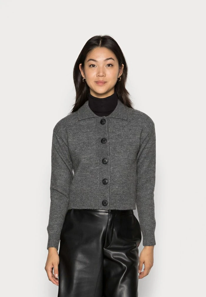 Budget 🛒 Zign POLO CARDIGAN - Gilet - Mottled Dark Grey ✨ 1 Budget 🛒 Zign POLO CARDIGAN - Gilet - Mottled Dark Grey ✨