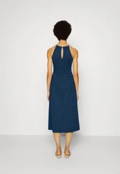 Promo 🔔 REDEZIGN - Robe Longue - Dark Blue 💯 -Pas Cher Zign Boutique b92c9fb71292416ba2750e261249a585