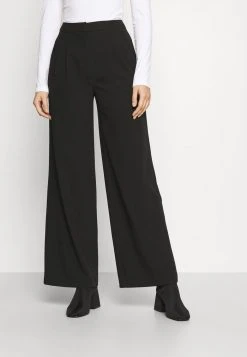 Sortie ❤️ Zign Tailored Wide Leg Trouser With Pleats - Pantalon Classique - Black 🎁