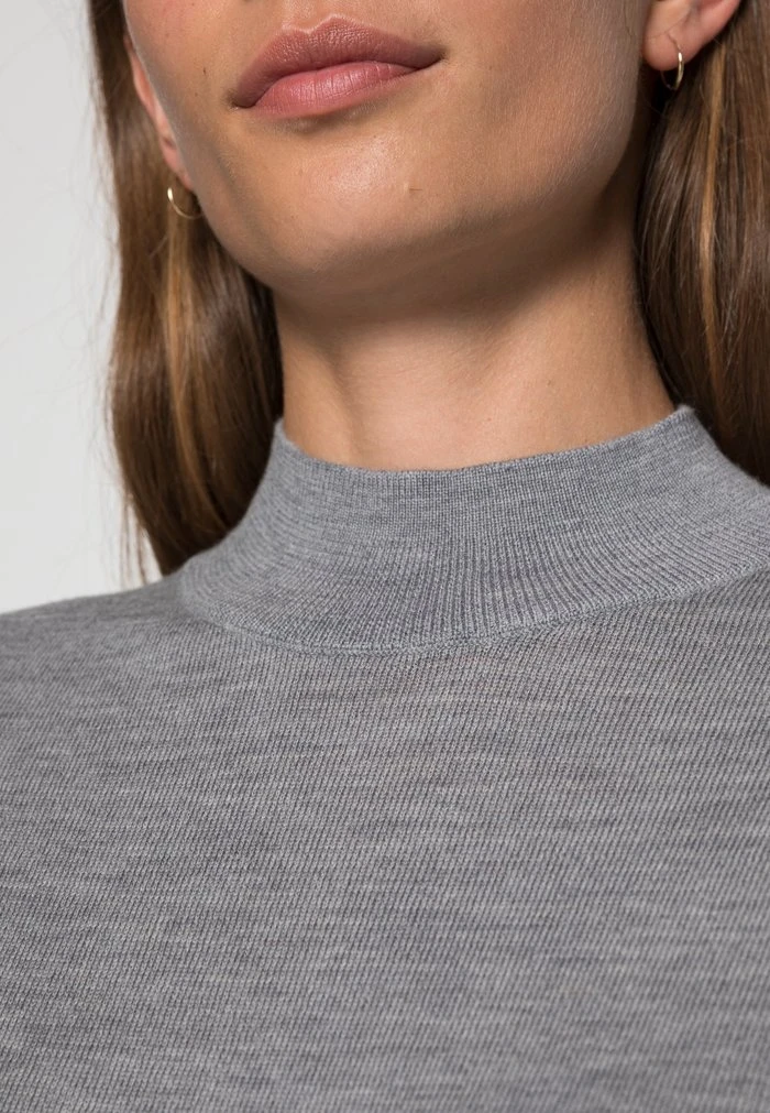 Sortie 🥰 Zign WOOL KNIT JUMPER - Pullover - Mottled Grey 😉 5 Sortie 🥰 Zign WOOL KNIT JUMPER - Pullover - Mottled Grey 😉 – Image 5