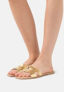 Meilleure vente ✔️ Zign LEATHER - Mules - Gold 😉