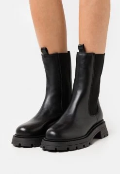 Meilleur prix 😍 Zign LEATHER - Bottes à Plateau - Black 🧨