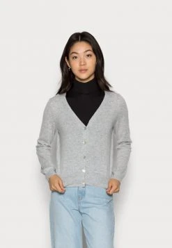 Meilleure vente 🔔 Zign RECYCLED CASHMERE CARDIGAN - Gilet - Mottled Light Grey ❤️