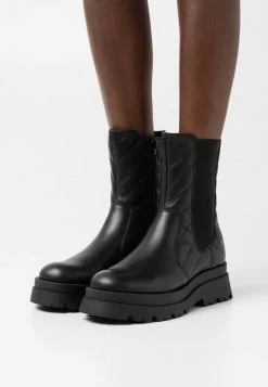 Offres 🥰 Zign LEATHER - Bottines à Plateau - Black 😍
