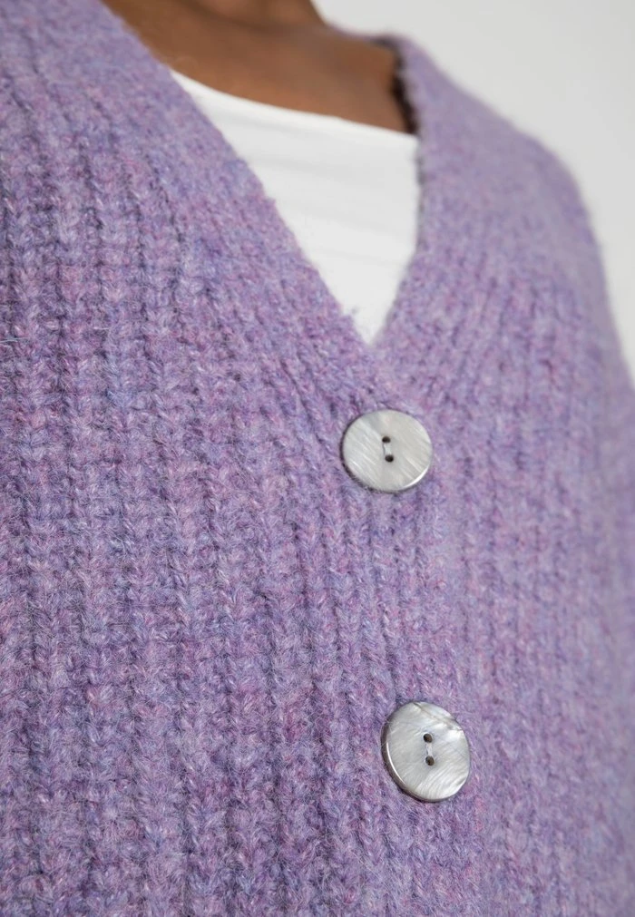 Le moins cher 🤩 Zign WOOL BLEND JUMPER - Gilet - Lilac 🧨 5 Le moins cher 🤩 Zign WOOL BLEND JUMPER - Gilet - Lilac 🧨 – Image 5