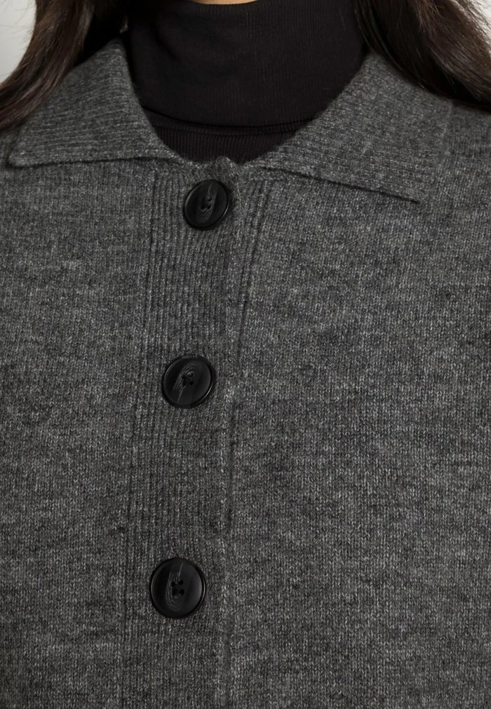 Budget 🛒 Zign POLO CARDIGAN - Gilet - Mottled Dark Grey ✨ 5 Budget 🛒 Zign POLO CARDIGAN - Gilet - Mottled Dark Grey ✨ – Image 5