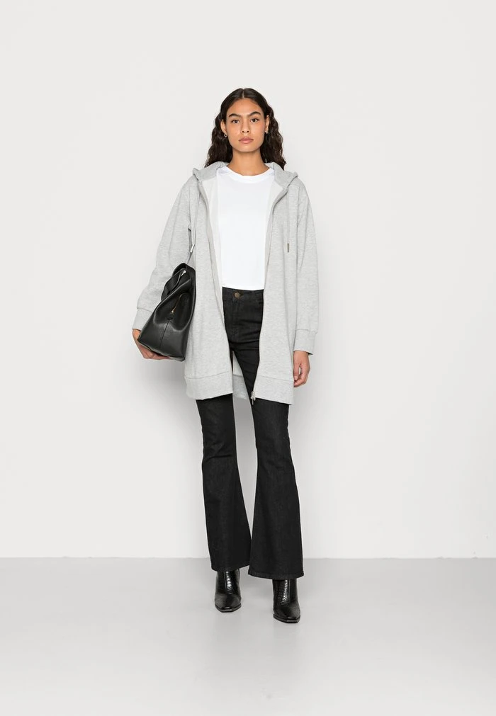 Bon marché ✔️ Zign Sweat à Capuche Zippé - Mottled Light Grey 🌟 2 Bon marché ✔️ Zign Sweat à Capuche Zippé - Mottled Light Grey 🌟 – Image 2