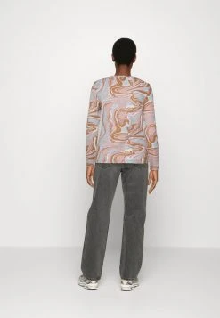 Budget 😍 REDEZIGN MARBLE PRINT LONGSLEEVE - T-shirt à Manches Longues - Light Brown 😉 -Pas Cher Zign Boutique e562d469f5a749068cd4d2ddcb10417c