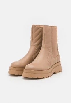 Bon marché 🎉 Zign LEATHER - Bottines à Plateau - Beige ✨ -Pas Cher Zign Boutique e573c3859084442492e2e9fe37a31873