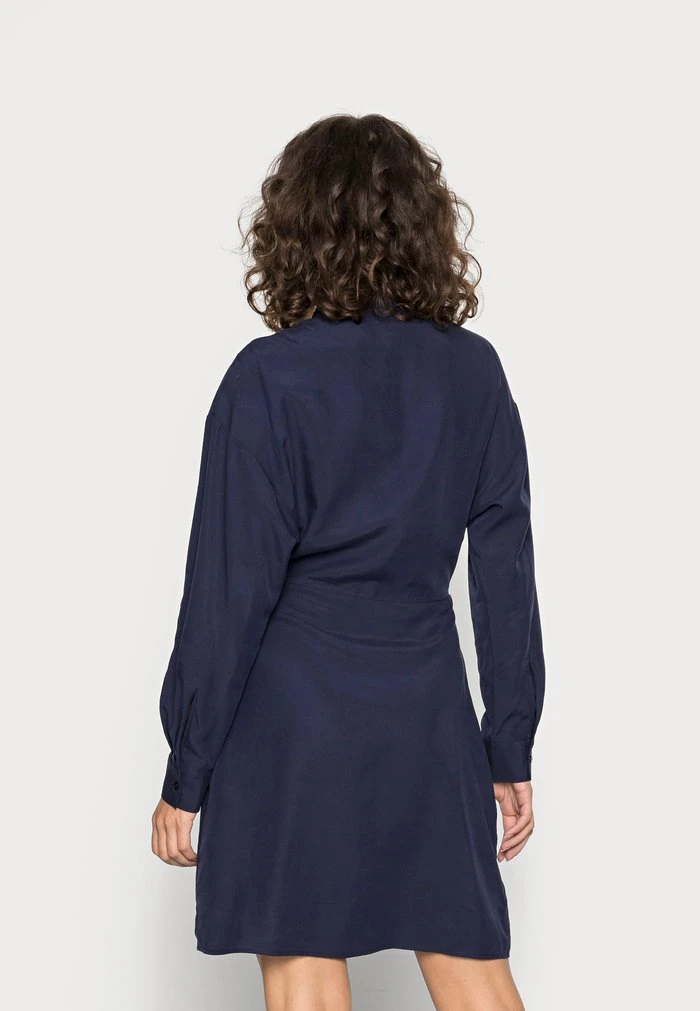 Budget 🔔 Zign Robe Chemise - Dark Blue ✨ 3 Budget 🔔 Zign Robe Chemise - Dark Blue ✨ – Image 3