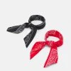 Le moins cher ⌛ Zign BANDANA UNISEX 2 PACK - Foulard - Red/black 🔥