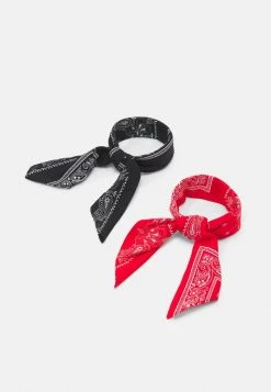 Le moins cher ⌛ Zign BANDANA UNISEX 2 PACK - Foulard - Red/black 🔥