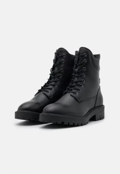 De gros 🌟 Zign Bottines à Lacets - Black ✨ -Pas Cher Zign Boutique eaf38eb527c5418cb46bfff60a9685ce