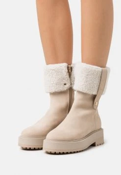 Nouveau 🛒 Zign LEATHER - Bottines à Plateau - Beige ✔️