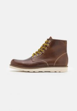 Offres ✔️ Zign LEATHER - Bottines à Lacets - Brown 👍