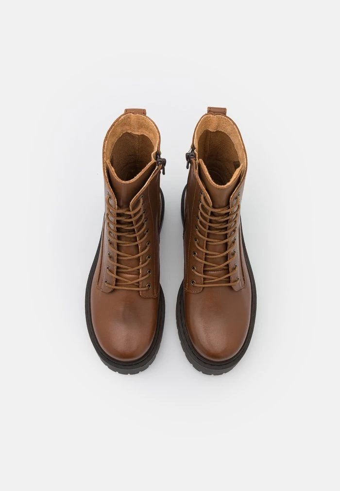 Sortie 🎁 Zign Bottines à Plateau - Cognac 🧨 6 Sortie 🎁 Zign Bottines à Plateau - Cognac 🧨 – Image 6