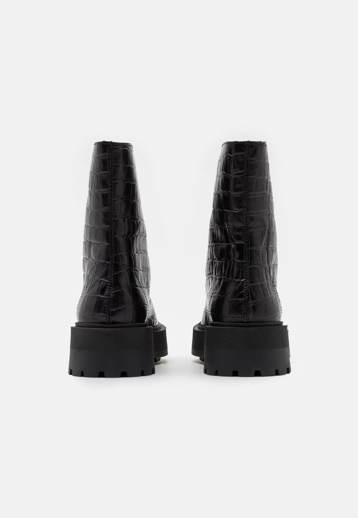 Bon marché ✨ Zign Bottines à Plateau - Black 🎉 4 Bon marché ✨ Zign Bottines à Plateau - Black 🎉 – Image 4