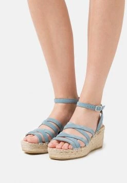 Remise ❤️ Zign 😉 Sandales à Plateforme - Blue ✔️